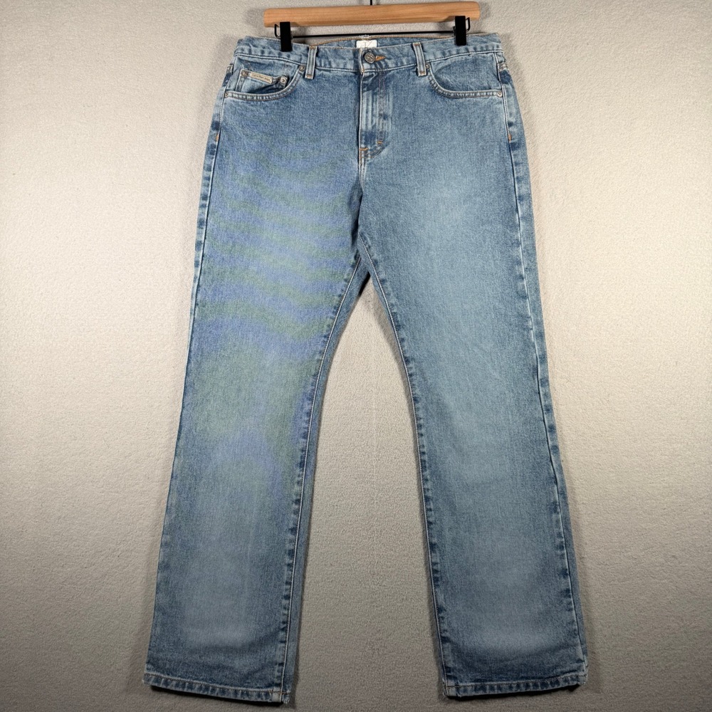 Calvin Klein Jeans Womens 13 Slim Fit Bootcut Light Wash Sandblast OJZH1508 NEW